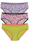 Zivame  Cotton Medium Rise Hipster Panty (Pack Of 3)- Multicolor — thumbnail 10