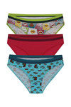 Zivame   Cotton Print n Solid Bikini Panty (Pack of 3)- Multicolor — thumbnail 11
