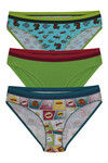 Zivame  Cotton Print n Solid Bikini Panty (Pack of 3)- Multicolor — thumbnail 10