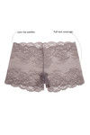 Zivame Super Soft Lace Kissed Boy-Short Brief- Salmon Rose — thumbnail 5