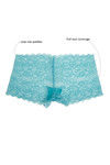 Zivame Super Soft Lace Kissed Boy-Short Brief- Sea Green — thumbnail 6
