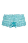 Zivame Super Soft Lace Kissed Boy-Short Brief- Sea Green — thumbnail 7
