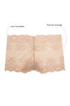 Zivame Super Soft Lace Kissed Boy-Short Brief- Skin — thumbnail 6