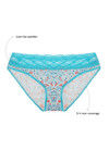 Zivame Super Soft Lace Kissed Hipster Brief- Blue Floral — thumbnail 5