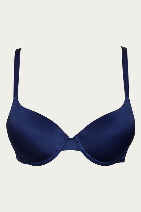 

Zivame Soft n Sheen Moderate Lift Underwired T shirt Bra Navy, Blues