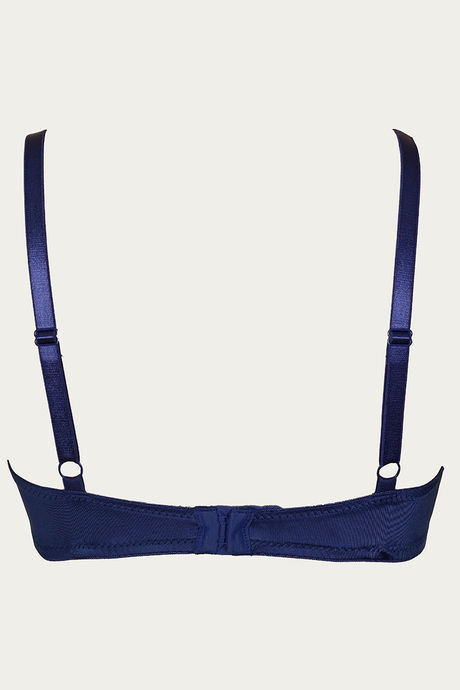 Zivame Soft n Sheen Push-Up Wired Medium Coverage T-Shirt Bra - Navy — image 6