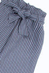 Zivame Stripe Paper Bag Palazzo Pant - Navy — thumbnail 8