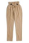Zivame Chambray Paper Bag Waist Pants- Beige — thumbnail 6