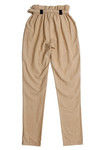 Zivame Chambray Paper Bag Waist Pants- Beige — thumbnail 7