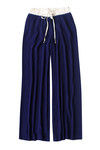 Zivame On The Go Flared Cotton Pants- Navy — thumbnail 5
