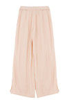 Zivame On The Go Pleated Flared Pants- Peach — thumbnail 6