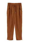 Zivame Trapered Fit Casaul Pant- Brown — thumbnail 5