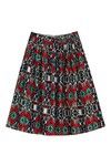 Zivame Abstract Print Swing Fit Skirt- Green — thumbnail 6