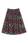 Zivame Abstract Print Swing Fit Skirt- Green — thumbnail 7