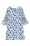 Zivame Sylvan Printed Keyhole Shift Dress-Light Blue — thumbnail 6