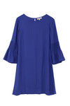 Zivame Feel Good Button Up Shift Dress- Blue — thumbnail 6