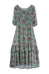 Zivame Ever Rose Tiered Tassle Dress- Green — thumbnail 6