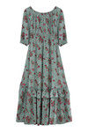 Zivame Ever Rose Tiered Tassle Dress- Green — thumbnail 7
