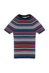 Zivame HepCat Multi stripe Knit Wear- Navy — thumbnail 4