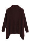 Zivame Folded Collar Knit Shrug- Brown — thumbnail 7