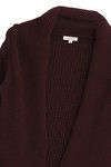 Zivame Folded Collar Knit Shrug- Brown — thumbnail 8