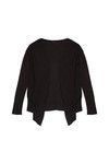 Zivame Knitted Hip Length Shrug-Black  — thumbnail 7