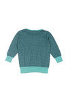 Zivame Neckline Thread Emblished Knit Wear Top- Navy — thumbnail 7