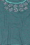 Zivame Neckline Thread Emblished Knit Wear Top- Navy — thumbnail 8