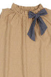 Zivame Chambray Sash Neck Top- Mustard — thumbnail 7