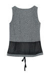 Zivame Achromatic Mesh Paneled Top- Grey — thumbnail 7