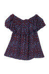 Zivame All About Roses Off Shoulder Flounce Top- Blue — thumbnail 7