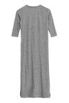 Zivame Marled Henley Style Maxi Top- Grey — thumbnail 6