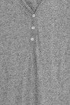 Zivame Marled Henley Style Maxi Top- Grey — thumbnail 7