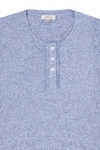 Zivame All Day in Marled Henley Tee- Blue — thumbnail 8