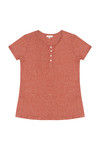 Zivame Cotton Rich Basic Henley- Rust — thumbnail 5