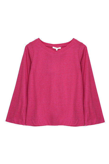 Zivame Marled Full Sleeve Basic Tee- Pink — image 5