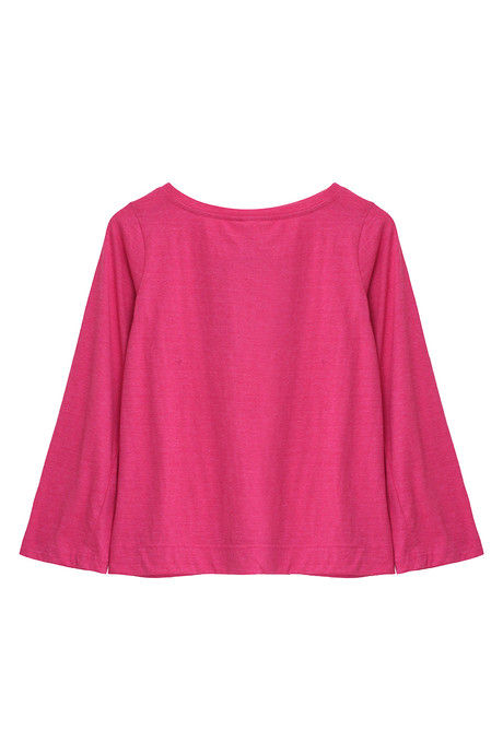 Zivame Marled Full Sleeve Basic Tee- Pink — image 6