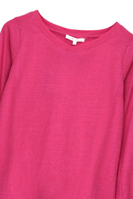 Zivame Marled Full Sleeve Basic Tee- Pink — image 7