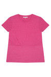 Zivame Marled Short Sleeve Basic Tee- Pink — thumbnail 6