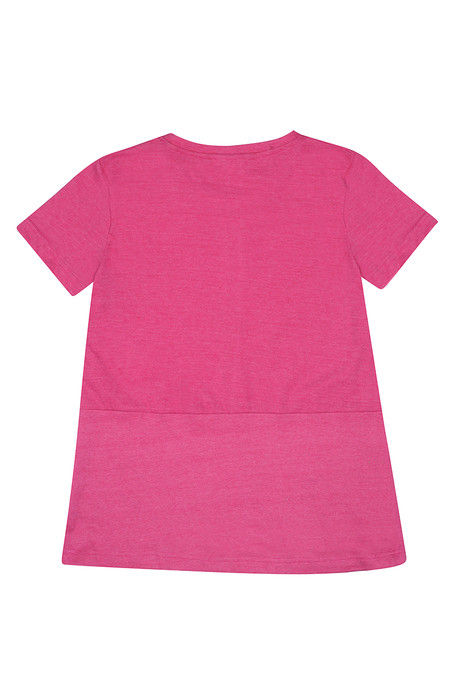 Zivame Marled Short Sleeve Basic Tee- Pink — image 7