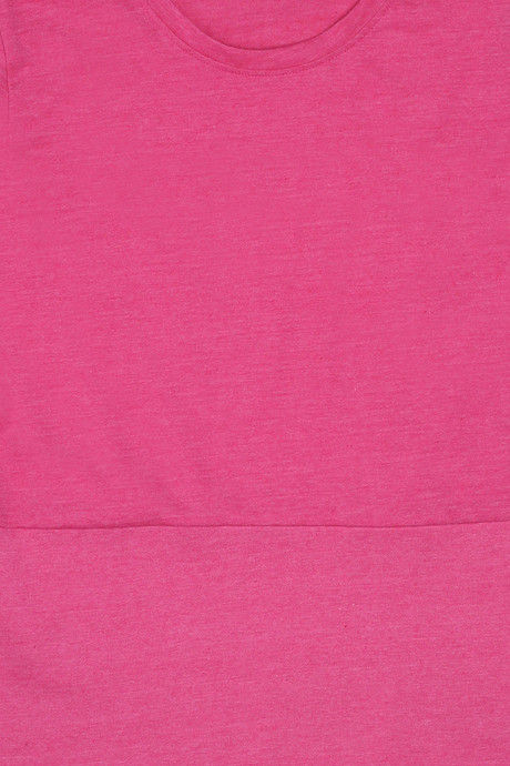 Zivame Marled Short Sleeve Basic Tee- Pink — image 8