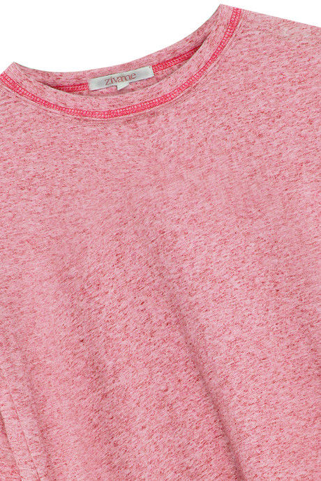 Zivame Marl Basic Tee- Pink — image 7
