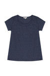 Zivame Cotton Rich Scoop Neck Tee- Navy Blue  — thumbnail 6