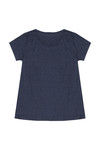 Zivame Cotton Rich Scoop Neck Tee- Navy Blue  — thumbnail 7