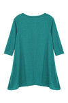 Zivame Cotton Rich Flounce Henley Tee- Turquoise — thumbnail 8