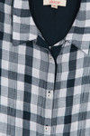 Zivame Urban Gypsy Checks Shirt- Blue — thumbnail 7