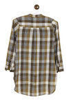 Zivame Yarn Dyed Checks Shirt- Brown — thumbnail 7