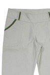 Zivame Chambray Barely Boot Cut Pant- White and Green — thumbnail 8