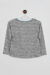 Zivame Burn out Stripe Tee- Grey Melange — thumbnail 6