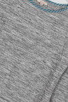 Zivame Burn out Stripe Tee- Grey Melange — thumbnail 7